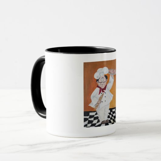Cuisine café tasse graisse petit chef design (Devant gauche)