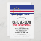 Cuisine cap verdienne à thème | Invitation du drap (Devant / Derrière)