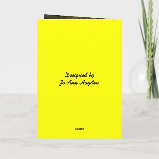 CUISINE, CARTE D'ANNIVERSAIRE DE SOEUR (Dos)