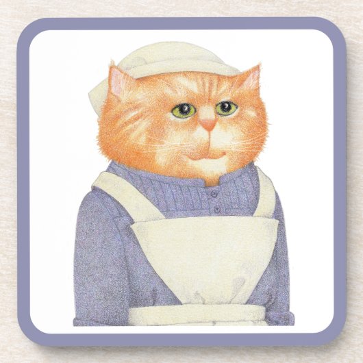 CUISINE CAT Dessous de verre en plastique dur (Devant)