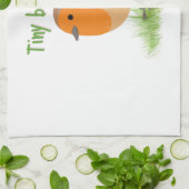 Cuisine Charmant linge de toilette Oiseau Robin (Plié)