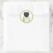 CUISINE CHAT MAID Stickers ronds petits (Sac)