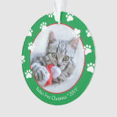 Cuisine Chat Premiers Pawprints Rouge Vert (devant)