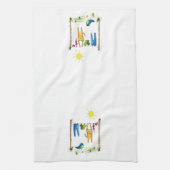 Cuisine Chat Whimsical sur une ligne de linge (Vertical)