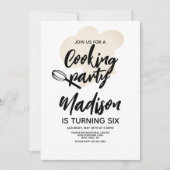 Cuisine Chef Baker Invitation de fête d'anniversai (Devant)