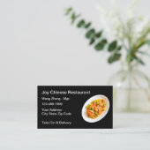 Cuisine chinoise simple Restaurant Carte de visite (Debout devant)