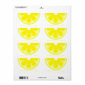 Cuisine Citron Étiquette De La Cuisine De (Feuille entière)