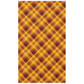 Cuisine Citrouille Orange Plaid Grande Nappe (Devant)