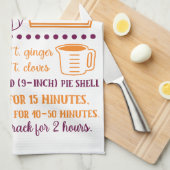 Cuisine, Citrouille tarte Recette Serviette de cui (Quart Plié)