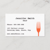 Cuisine colorée ou chef carte de visite (Dos)