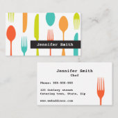 Cuisine colorée ou chef carte de visite (Devant / Derrière)