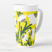 Cuisine confleur moderne Latte Mug (Angle droit)