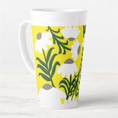 Cuisine confleur moderne Latte Mug (Angle gauche)