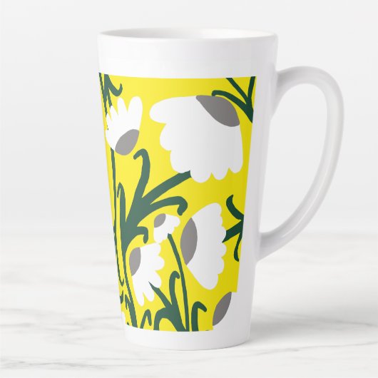 Cuisine confleur moderne Latte Mug (Droite)