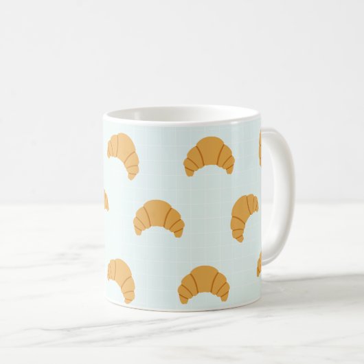 Cuisine Croissant Café Mug (Devant droit)