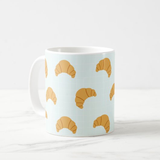 Cuisine Croissant Café Mug (Devant gauche)