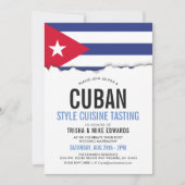 Cuisine cubaine | Invitation du drapeau du parti (Devant)