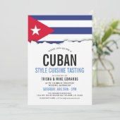 Cuisine cubaine | Invitation du drapeau du parti (Debout devant)