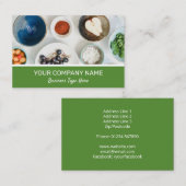 Cuisine Cuisine Chef Carte de visite (Devant / Derrière)