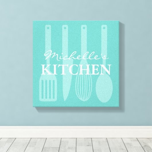 Cuisine cuisine ustensiles mur art toile enveloppé (Insitu (Plancher de Bois))