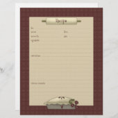 Cuisine de campagne ・ Feuilles de recettes (Devant / Derrière)