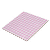 Cuisine de campagne rose à carreaux (Côté)