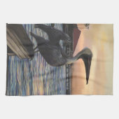 Cuisine De Coucher De Soleil Pélican / Serviettes  (Horizontal)