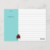 cuisine de cuisinière vintage carte de recette per (Dos)