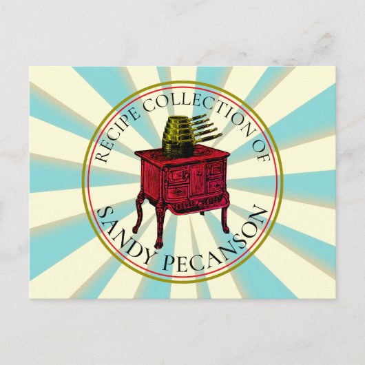 cuisine de cuisinière vintage carte de recette per (Devant)