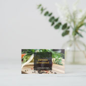 Cuisine de légumes frais ou Chef II Carte de visit (Debout devant)