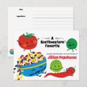 Cuisine de salsa cuisine mexicaine carte de recett (Devant / Derrière)