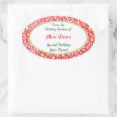 Cuisine de vacances de Poinsettia Baking Sticker (Sac)