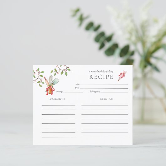 Cuisine de vacances ustensile de cuisine Carte de  (Debout devant)