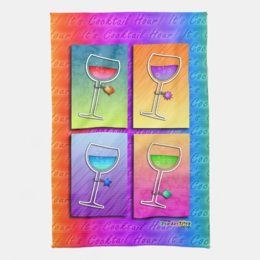 Cuisine de VIN d'art de bruit - SERVIETTE de barre (Vertical)