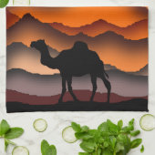 Cuisine en Camel Serviette coucher de soleil Déser (Plié)