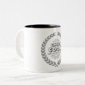 CUISINE EN CHEF ET LAVE-BOUTEILLE MUG À DEUX TONS (Devant gauche)