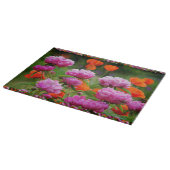 Cuisine en verre Planche à découper Peonies/Poppie (Coin)