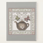 Cuisine en verre thé pot couleurs beige (Dos)