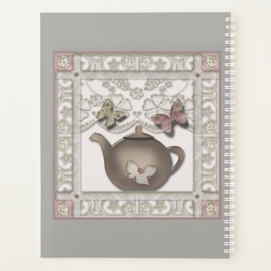 Cuisine en verre thé pot couleurs beige (Dos)