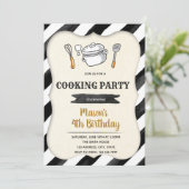 Cuisine enfant invitation fête anniversaire (Debout devant)