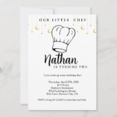 Cuisine Enfants Anniversaire Invitation Minimalist (Devant)