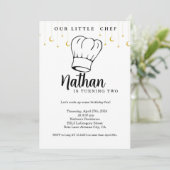 Cuisine Enfants Anniversaire Invitation Minimalist (Debout devant)