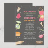 Cuisine Enfants Invitation Anniversaire Cuisine Cu (Devant / Derrière)