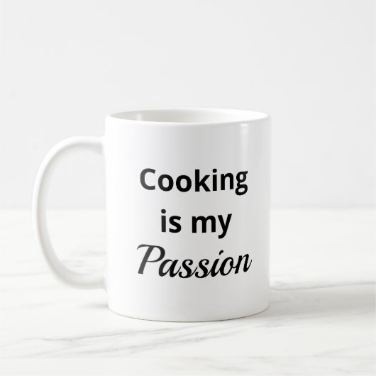 Cuisine est ma passion Café Mug (Gauche)