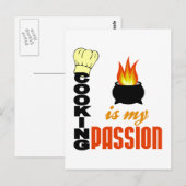 Cuisine est ma Passion carte postale (Devant / Derrière)