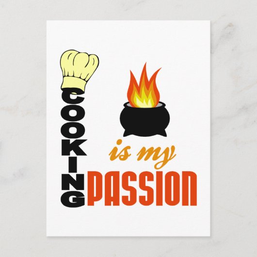 Cuisine est ma Passion carte postale (Devant)