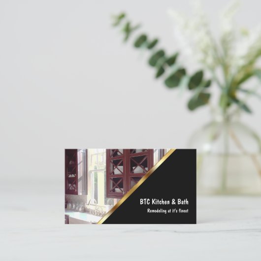 Cuisine Et Bain Retirer Carte de visite (Debout devant)