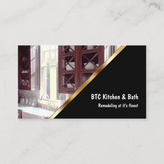 Cuisine Et Bain Retirer Carte de visite (Devant)