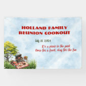 Cuisine familiale dans le parc Bannière (Horizontal)