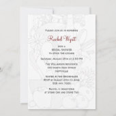 Cuisine Fête des mariées à thème Invitation person (Dos)